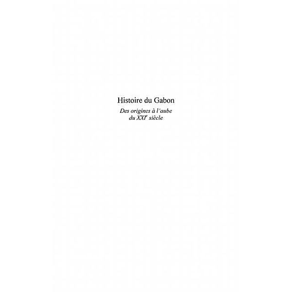 Histoire du gabon des originesa l'aube / Hors-collection, Metegue N'Nah Nicolas