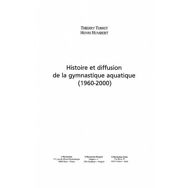 Histoire et diffusion de la gymnastique / Hors-collection, Collectif