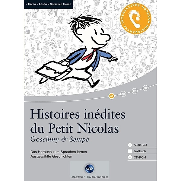 Histoires inédites du Petit Nicolas, 1 Audio-CD + 1 CD-ROM + Textbuch, René Goscinny, Jean-Jacques Sempé