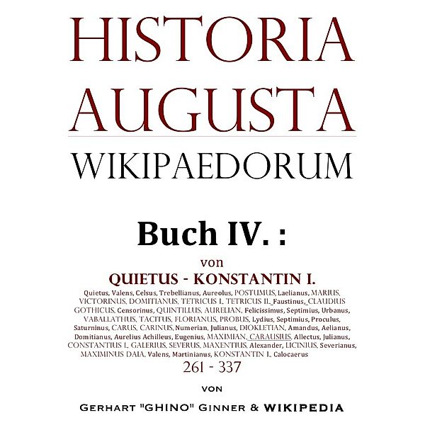 Historia Augusta Wikipaedorum Buch IV., gerhart ginner