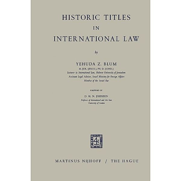 Historic Titles in International Law, Yehuda Z. Blum