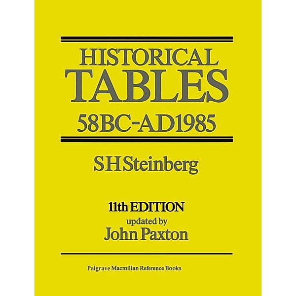 Historical Tables, S H Steinberg