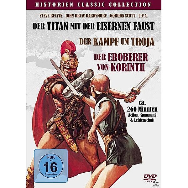 Historien Classic Collection: Der Titan mit der eisernen Faust / Der Kampf um Troja / Der Eroberer von Korinth DVD-Box