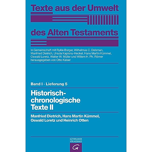 Historisch-chronologische Texte II, Manfried Dietrich, Hans Martin Kümmel, Oswald Loretz, Heinrich Otten