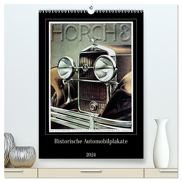 Historische Automobilplakate (hochwertiger Premium Wandkalender 2024 DIN A2 hoch), Kunstdruck in Hochglanz, Jens Jürgens