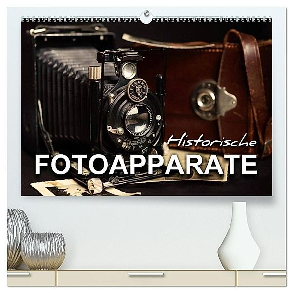 Historische Fotoapparate (hochwertiger Premium Wandkalender 2024 DIN A2 quer), Kunstdruck in Hochglanz, Renate Bleicher