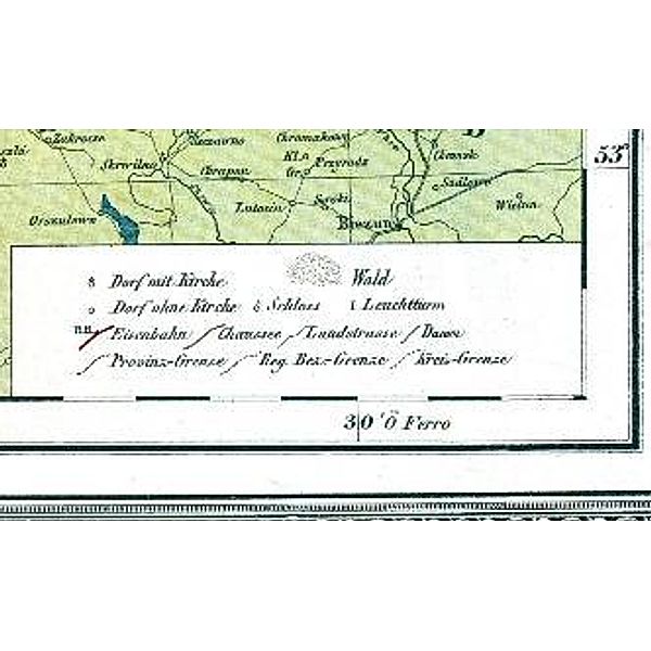 Historische Karte: Provinz Westpreussen, um 1905 (plano), Friedrich H. Handtke