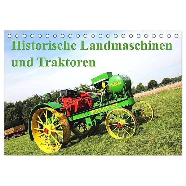 Historische Landmaschinen und Traktoren (Tischkalender 2024 DIN A5 quer), CALVENDO Monatskalender, Peter Kraaibeek