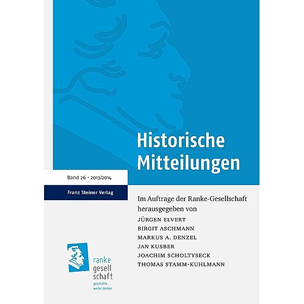 Historische Mitteilungen 26 (2013/2014)