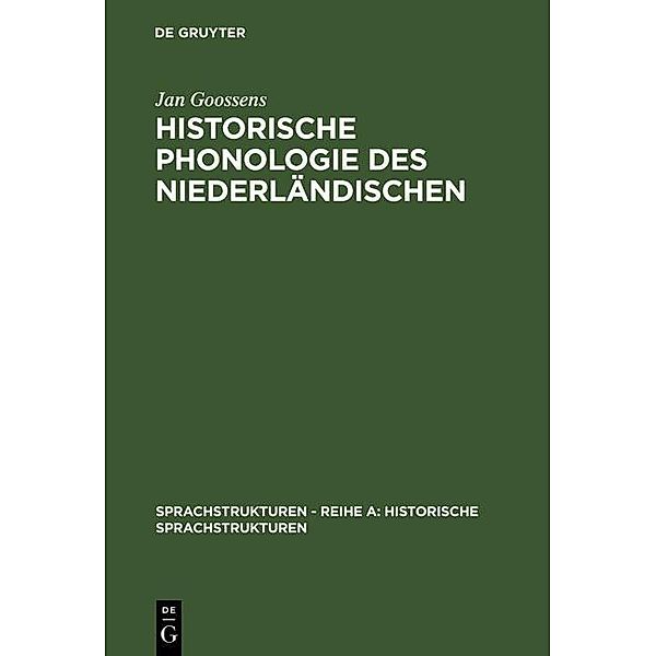 Historische Phonologie des Niederländischen, Jan Goossens