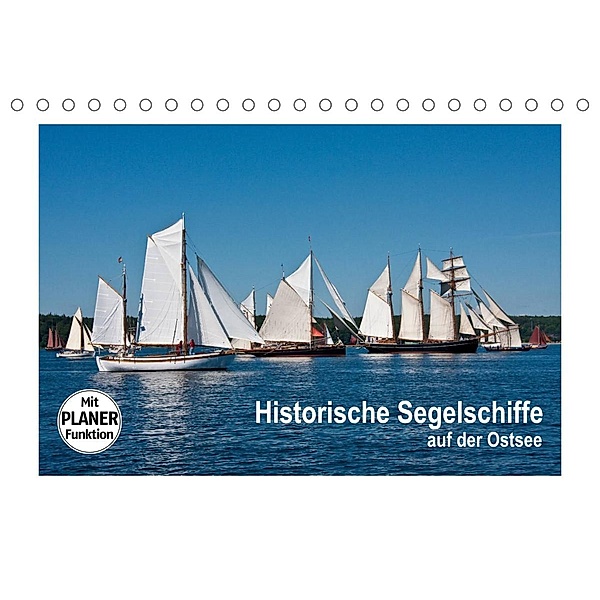 Historische Segelschiffe auf der Ostsee (Tischkalender 2023 DIN A5 quer), Carina-Fotografie