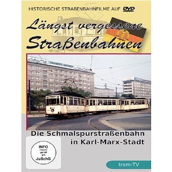 Historische Straßenbahnfilme auf DVD - Die Schmalspurstraßenbahn in Karl-Marx-Stadt/Chemnitz,1 DVD