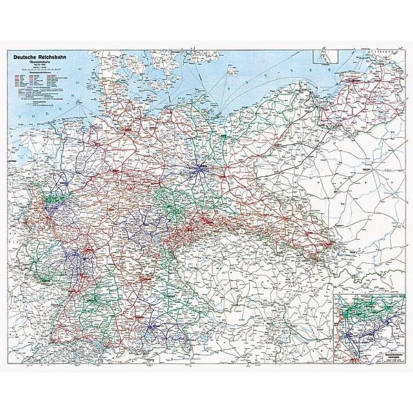 Historische Übersichtskarte: Deutschland 1938