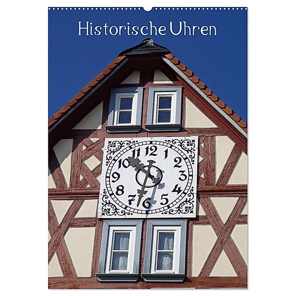 Historische Uhren (Wandkalender 2024 DIN A2 hoch), CALVENDO Monatskalender, Ilona Andersen