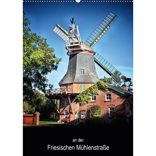 Historische Windmühlen an der Friesischen Mühlenstraße / CH-Version / Planer (Wandkalender 2020 DIN A2 hoch), Peter Roder