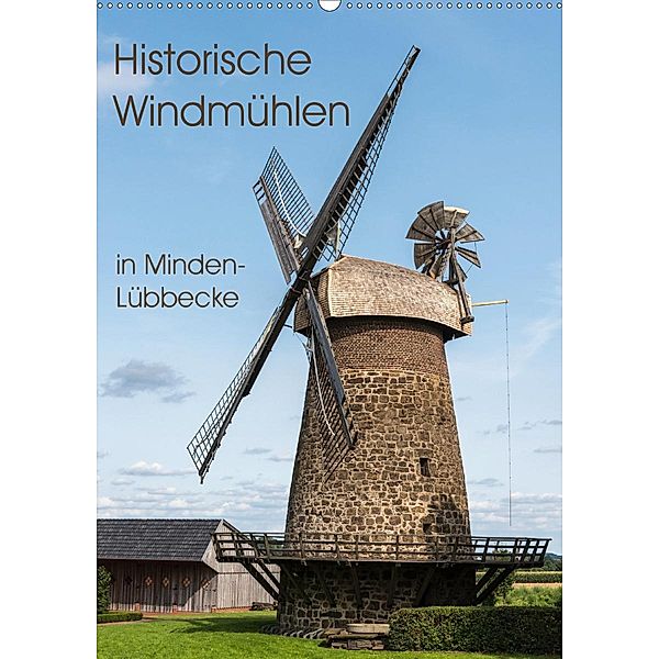 Historische Windmühlen in Minden-Lübbecke (Wandkalender 2020 DIN A2 hoch), Barbara Boensch