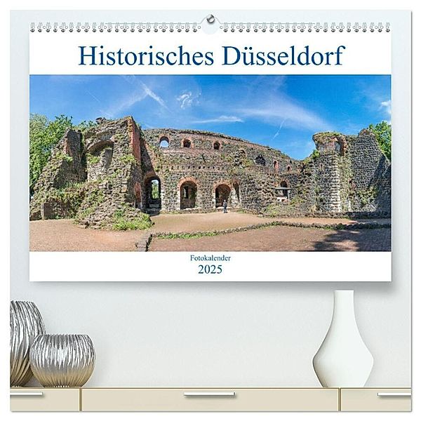 Historisches Düsseldorf (hochwertiger Premium Wandkalender 2025 DIN A2 quer), Kunstdruck in Hochglanz, Calvendo, pixs:sell