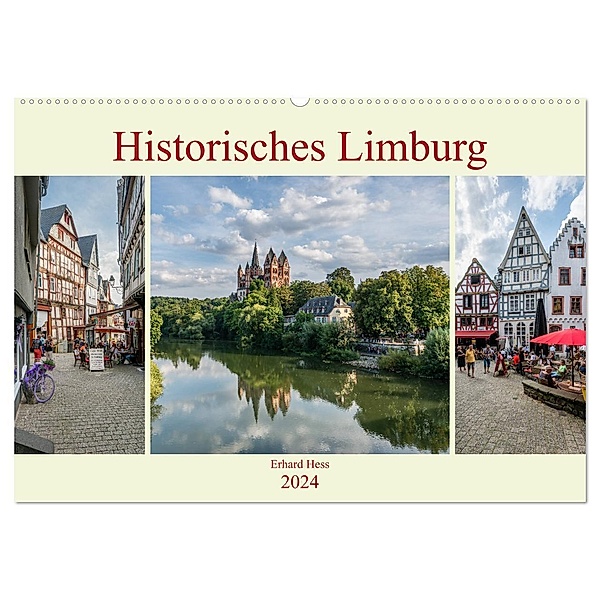Historisches Limburg (Wandkalender 2024 DIN A2 quer), CALVENDO Monatskalender, Erhard Hess