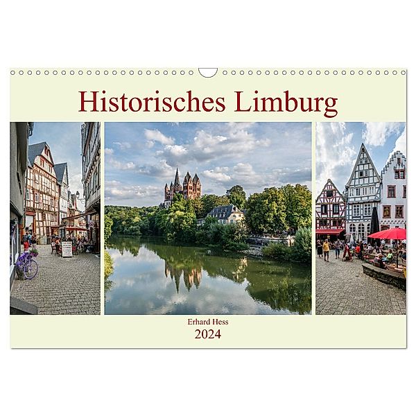 Historisches Limburg (Wandkalender 2024 DIN A3 quer), CALVENDO Monatskalender, Erhard Hess