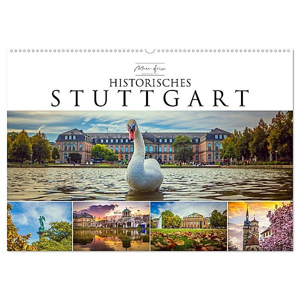 Historisches Stuttgart 2024 (Wandkalender 2024 DIN A2 quer), CALVENDO Monatskalender, Marc Feix Photography