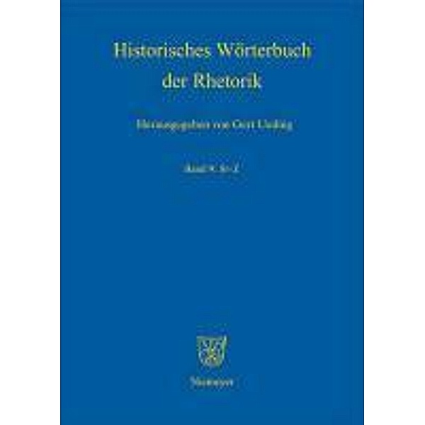 Historisches Wörterbuch der Rhetorik St - Z