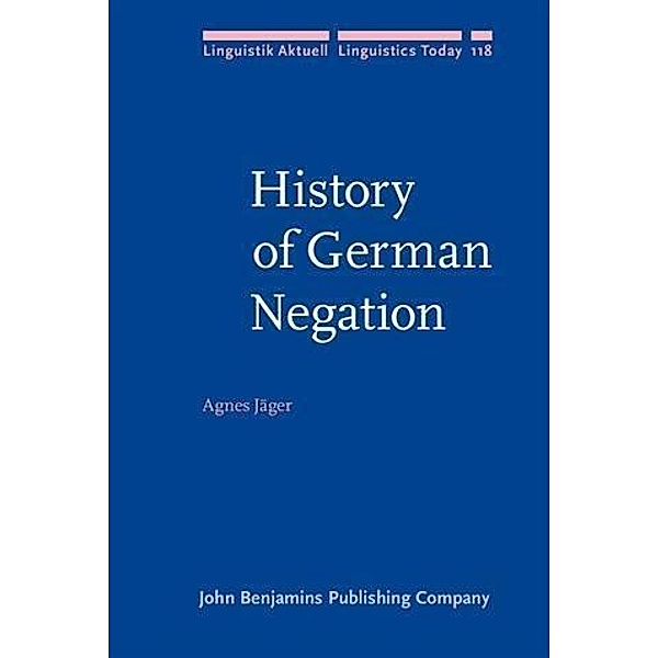 History of German Negation, Agnes Jager