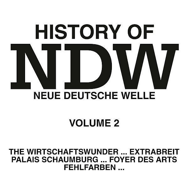 History Of Ndw Vol. 2, Diverse Interpreten