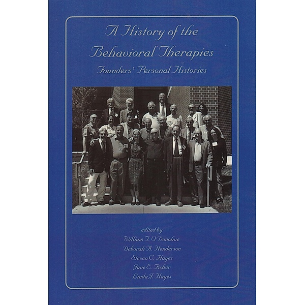 History of the Behavioral Therapies, William O'Donohue