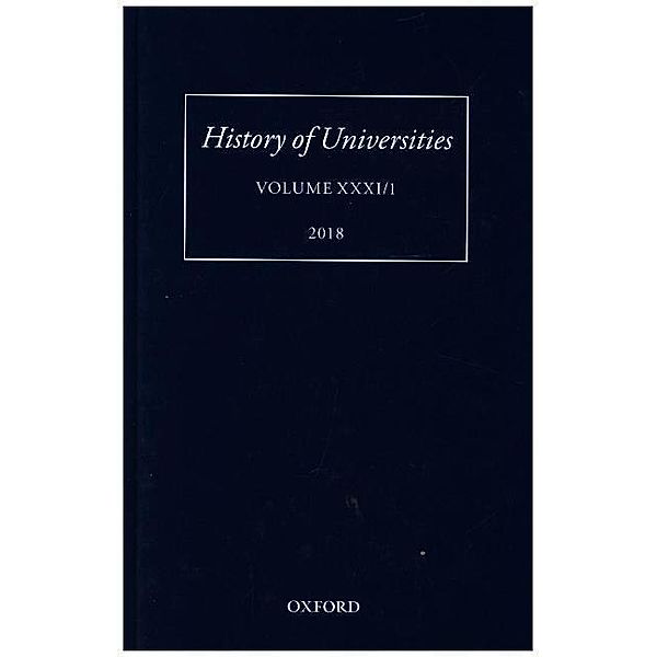 History of Universities.Vol.XXXI/1