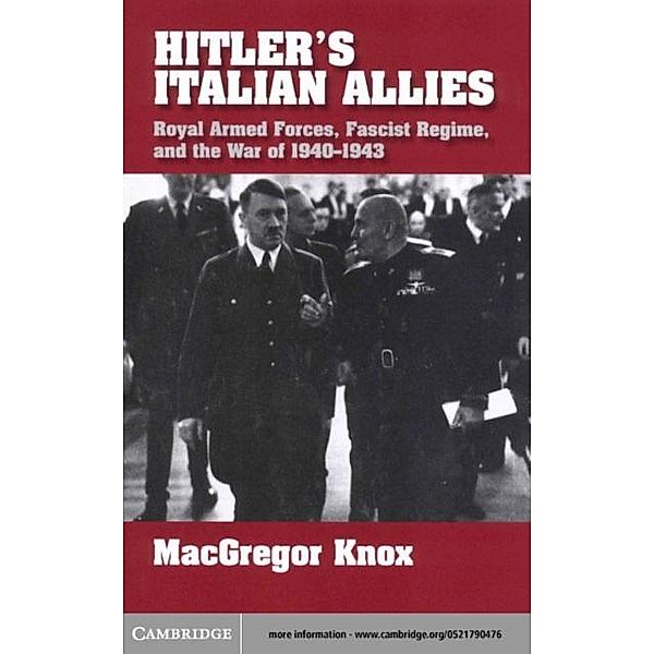 Hitler's Italian Allies, MacGregor Knox