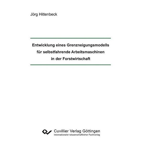 Hittenbeck, J: Entwicklung eines Grenzneigungsmodells, Jörg Hittenbeck