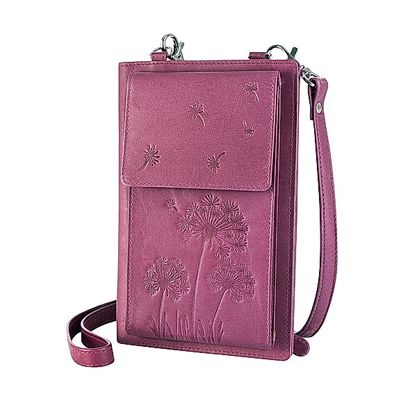 HJP Handytasche Pusteblume, (Farbe: beere)