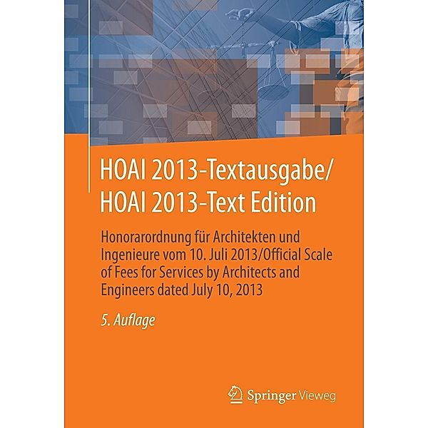 HOAI 2013-Textausgabe/HOAI 2013-Text Edition