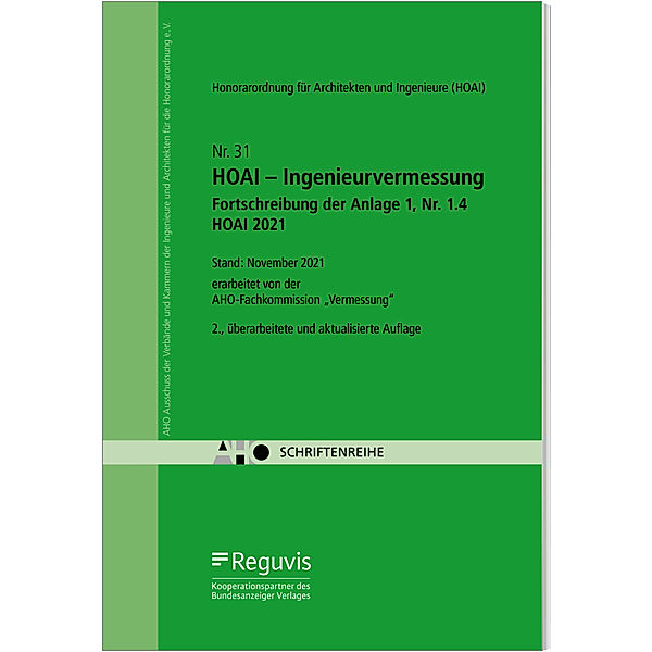 HOAI - Ingenieurvermessung - Fortschreibung der Anlage 1, Nr. 1.4 HOAI 2021