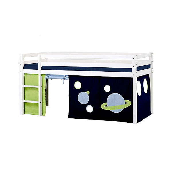 hoppekids Hochbett ECO DREAM SPACE I 90 x 200 cm (Variante: Schaum-Matratze)