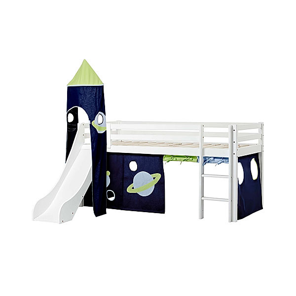 hoppekids Hochbett ECO DREAM SPACE IV 90 x 200 cm (Variante: ohne Matratze)