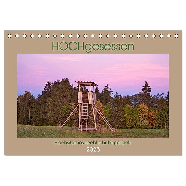 HOCHgesessen (Tischkalender 2025 DIN A5 quer), CALVENDO Monatskalender, Calvendo, Angela Münzel-Hashish