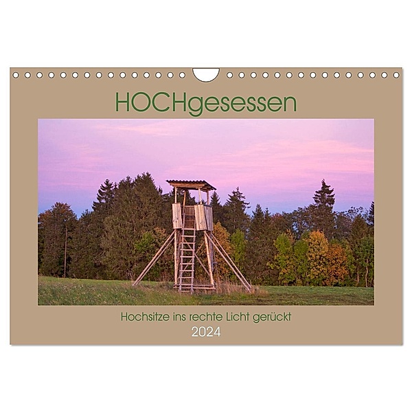 HOCHgesessen (Wandkalender 2024 DIN A4 quer), CALVENDO Monatskalender, Angela Münzel-Hashish