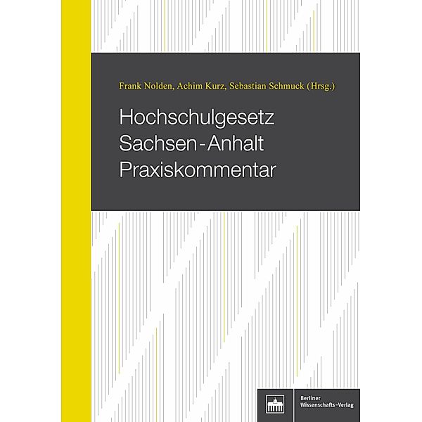 Hochschulgesetz Sachsen-Anhalt Praxiskommentar