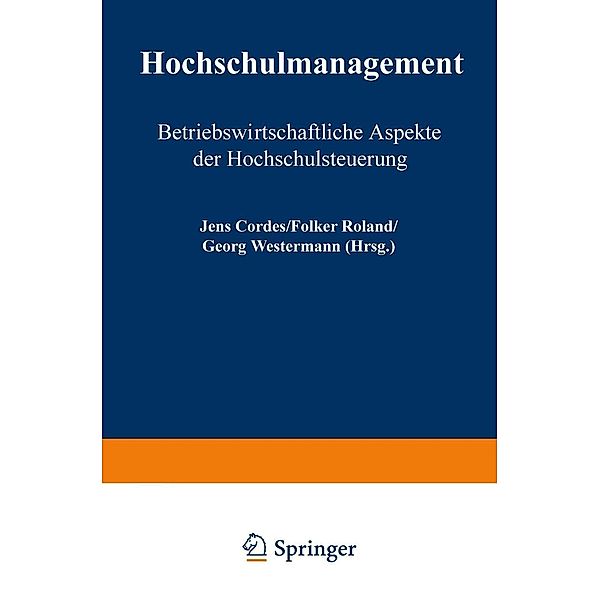 Hochschulmanagement / Harzer wirtschaftswissenschaftliche Schriften