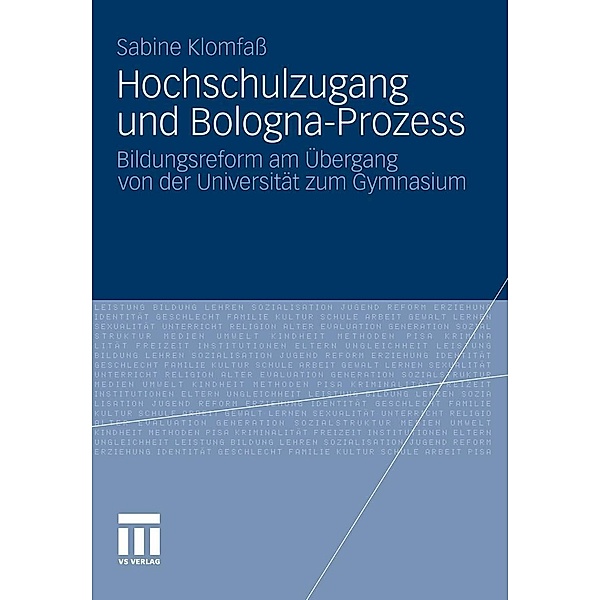 Hochschulzugang und Bologna-Prozess, Sabine Klomfass