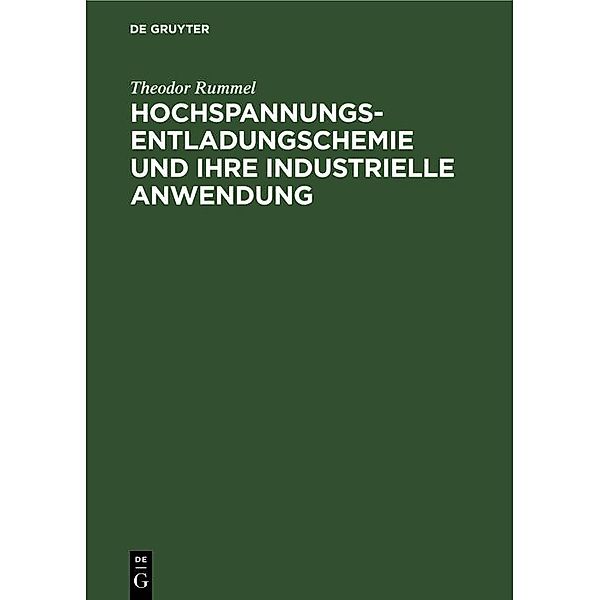 Hochspannungsentladungschemie und ihre industrielle Anwendung / Jahrbuch des Dokumentationsarchivs des österreichischen Widerstandes, Theodor Rummel