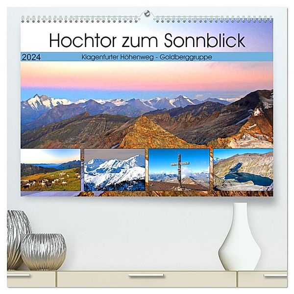 Hochtor zum Sonnblick (hochwertiger Premium Wandkalender 2024 DIN A2 quer), Kunstdruck in Hochglanz, Christa Kramer