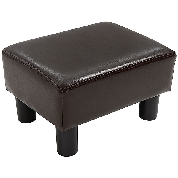 Hocker Mit elegantem Stoffbezug braun (Farbe: braun)