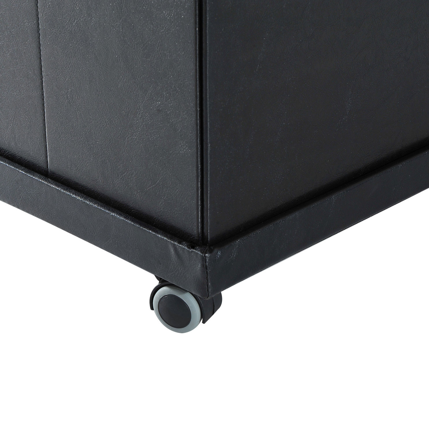 Hocker mit Stauraum und Rollen Farbe: schwarz | Schreibtischstühle