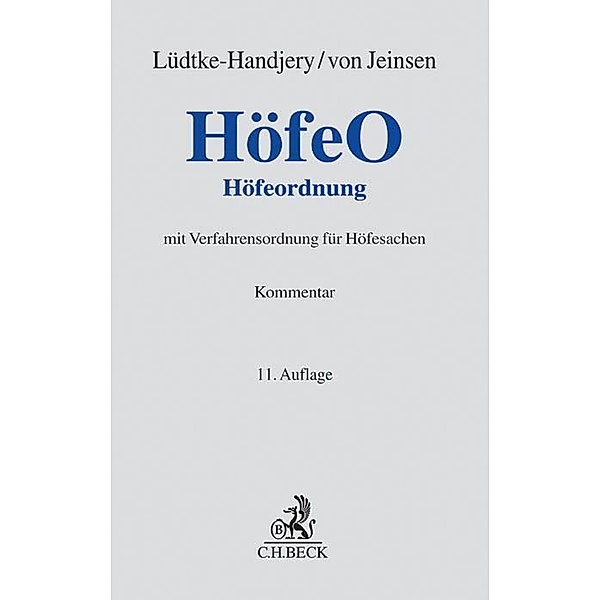 HöfeO, Höfeordnung, Kommentar, Rudolf Lange, Hans Wulff