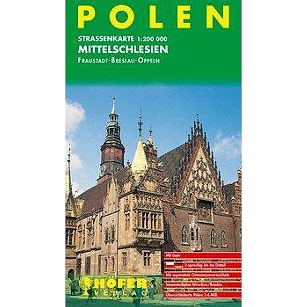 Höfer Straßenkarte Polen, Mittelschlesien