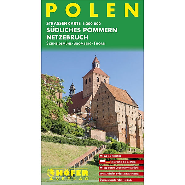 Höfer Straßenkarte Polen, Südliches Pommern, Netzebruch