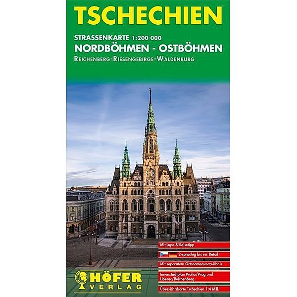 Höfer Straßenkarte Tschechien, Nordböhmen-Ostböhmen