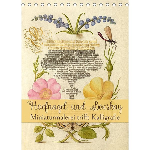 Hoefnagel und Bocskay - Miniaturmalerei trifft Kalligrafie (Tischkalender 2023 DIN A5 hoch), Marena Camadini Switzerland